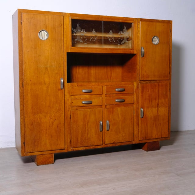 Vintage Italian Wooden Sideboard, 1950s-1960s For Sale - Image 3 of 18