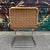 Mid 20th Century Leather and Rattan Chrome Cantaliver Side Chair Office For Sale - Image 5 of 12
