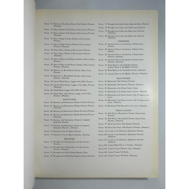 1920s Illustrated Folio, Harold Donaldson Eberlein's Details of the Architecture of Tuscany - 1 Book For Sale - Image 4 of 14