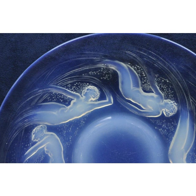 René Lalique Ondines Opalescent Clear Glass Swimming Mermaids French Dish Plate For Sale In Philadelphia - Image 6 of 9