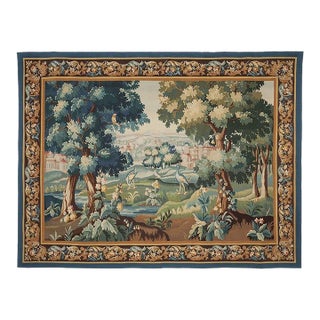 Verdure Aux Herons Tapestry - 194 X 232 Cm (6'4" X 7'7") - Requires Rod Size 6 For Sale