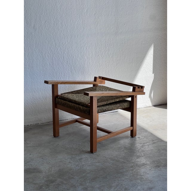 Brutalist Rustic Chair with Folding Backrest, 1960s For Sale - Image 6 of 13