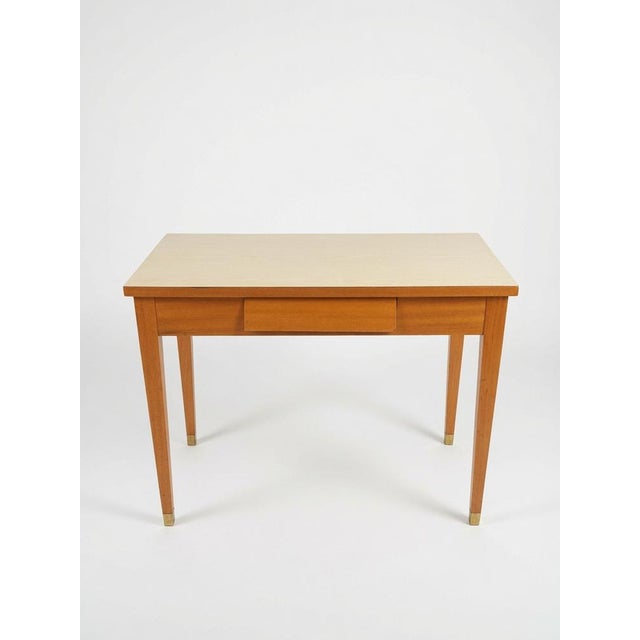Cream Desk attributed to Gio Ponti, 1950s For Sale - Image 8 of 11