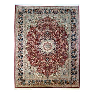 Chinese Rug in Silk, 1990s For Sale