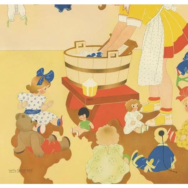 Willy Schermelé, Washing Day, 1937, Print For Sale - Image 4 of 5