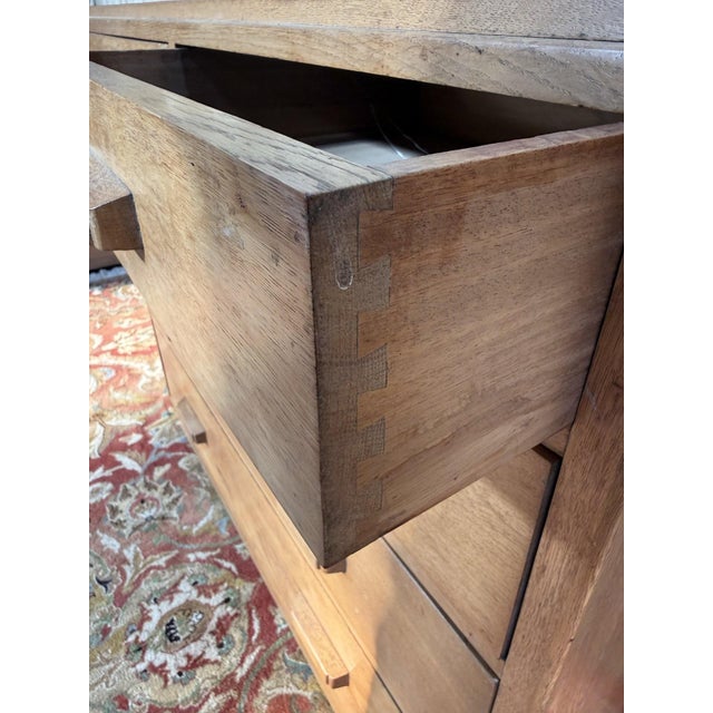 Vintage Oak Chest of Drawers, 1950 For Sale - Image 6 of 9