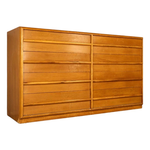 T. H. Robsjohn Gibbings for Widdicomb Vintage Mid Century Modern 8 Drawer Dresser C. 1960s For Sale