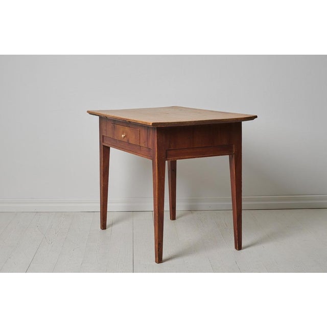 Small Swedish Folk Art Country Table For Sale - Image 4 of 14