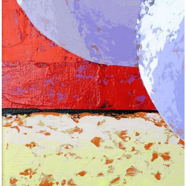 Textile Large Painting of Sphinxes Against Blue Sky by Leon Bishop (1927-2006) For Sale - Image 7 of 9