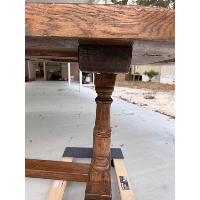 Brown Antique French Refectory For Sale - Image 8 of 18