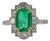 1.8Ct Colombian Emerald Ring With Natural Diamond Accents: Solid 14k Gold, 9x6mm, Size 6.75 For Sale