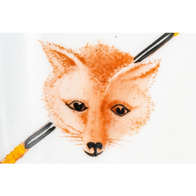 1930s 1930s Paragon Porcelain Hand Painted Fox Dogs Hunting Country Life Antique Demitasse Cup and Saucer For Sale - Image 5 of 16