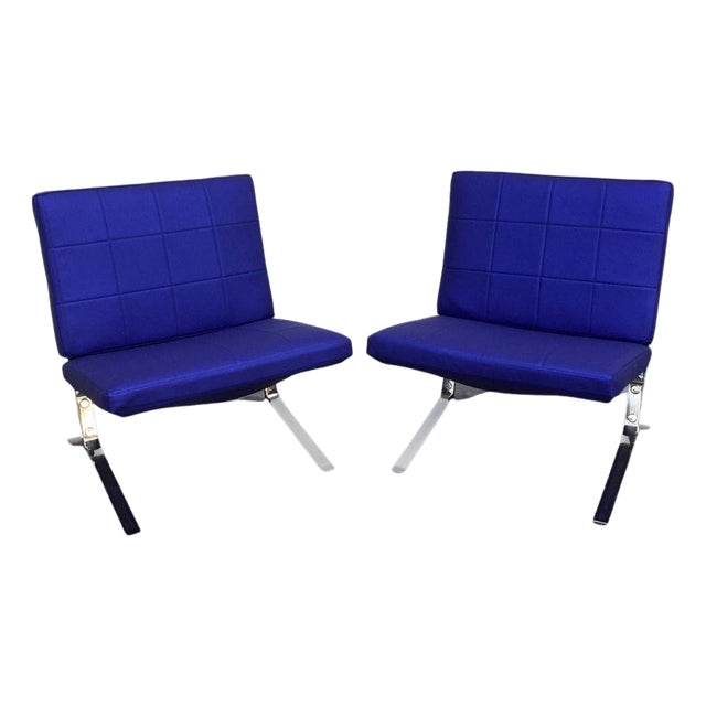 Pair of French Lounge Chairs by Olivier Mourgue For Sale