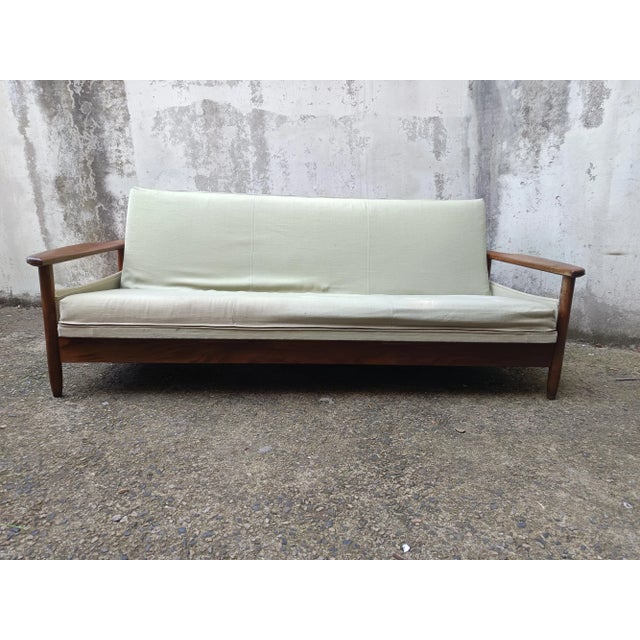 Vintage Scandinavian Teak Sofa, 1960s For Sale - Image 4 of 18