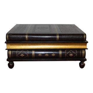 1970s Maitland - Smith Book Table With Three Drawers For Sale