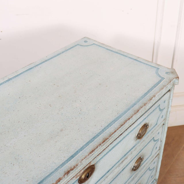 Dutch Painted Commode in Oak For Sale - Image 11 of 13