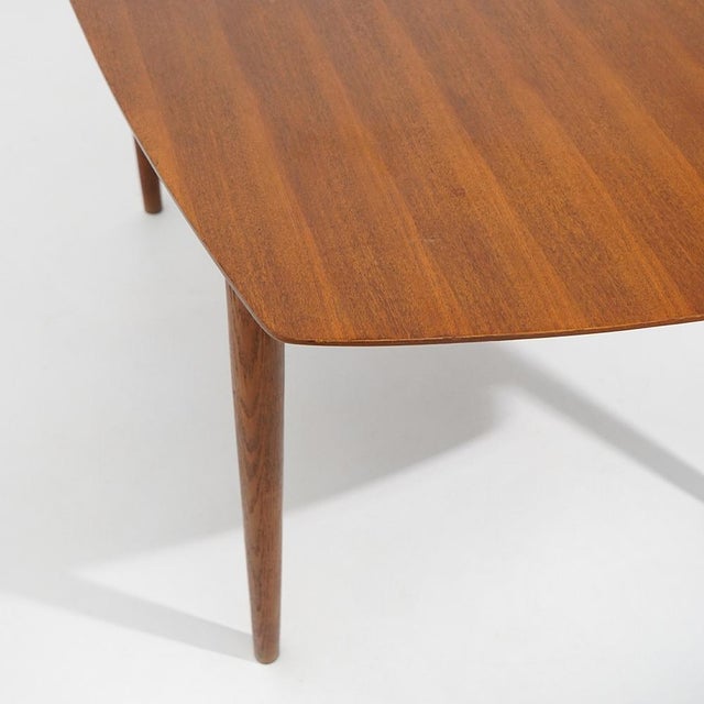 Teak Table with Extendable Top, 1960s For Sale - Image 11 of 15
