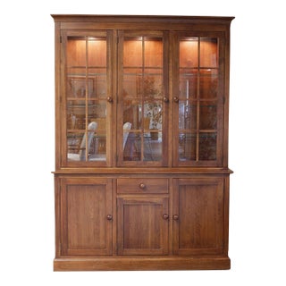Ethan Allen Solid Cherry China Cabinet - Cherry For Sale