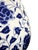 Vintage Chinese-Style Blue and White Pear-Shaped Vase Lamp For Sale In New York - Image 6 of 11