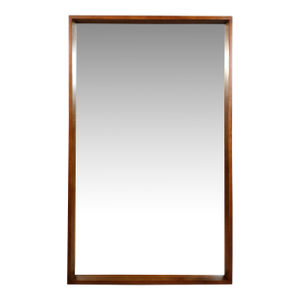 Elegant Restored Original Mid Century Modern Walnut Wall Mirror Mainline by Hooker