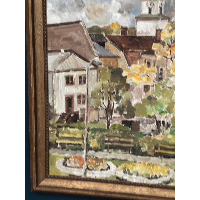 Sooman, City Life III, 1960s, Oil Painting on Canvas, Framed For Sale - Image 7 of 14