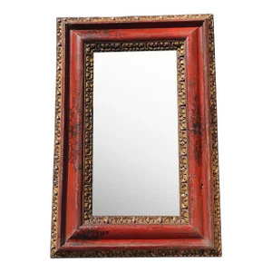 Rare 18th Century, Carved, Gilded and Chinoiserie Portuguese Baroque Wall Mirror