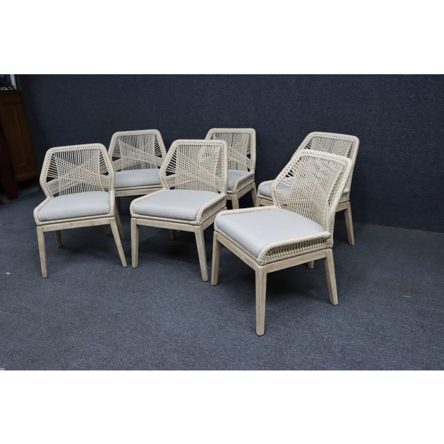 2020s Essentials for Living Loom Rope Dining Chairs, Set of 6 For Sale - Image 5 of 17