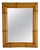 Vintage Italian Bamboo Wall Mirror with Beveled Glass, 1940s For Sale
