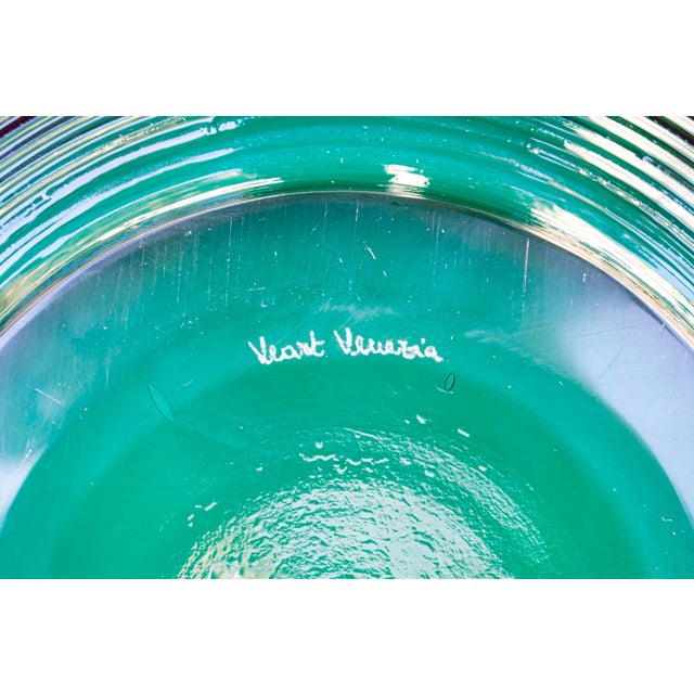 Murano Glass Centerpiece Vase from VeArt, 1980s For Sale - Image 4 of 5