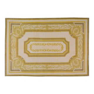 Vintage Spanish Savonnerie Knotted Wool Rug, 8'5''x12'3'' For Sale