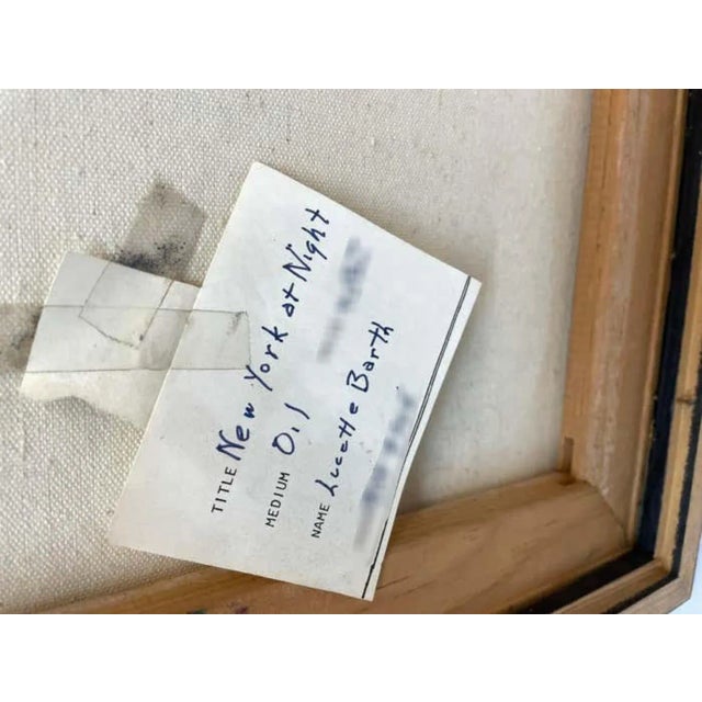 Lucette Barth Original Cityscape Painting C. 1960's For Sale In San Francisco - Image 6 of 6