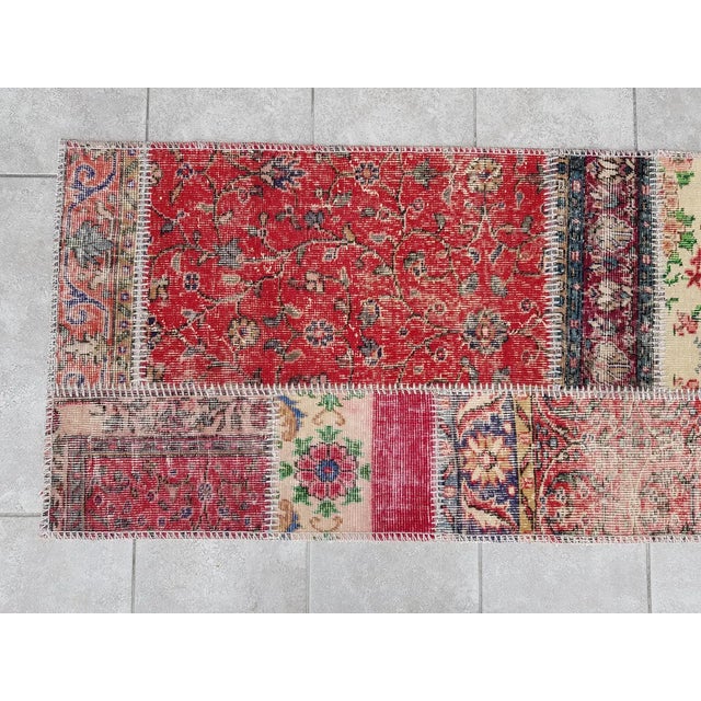 Mid 20th Century Decorative Handknotted Wool Runner For Sale - Image 4 of 10