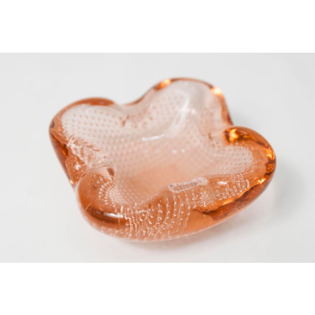 Glass Pink Murano Glass Ashtray, 1960 For Sale - Image 7 of 10