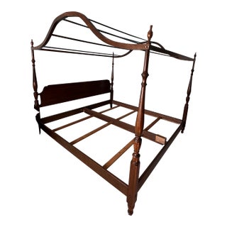 1974 Pennsylvania House Cherry Arched King Canopy Bed For Sale