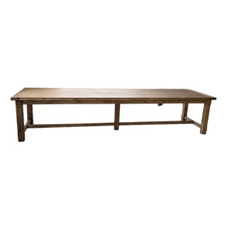Vintag Farmhouse Table in Pine, 1960s For Sale