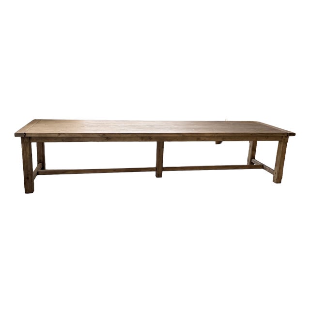 Vintag Farmhouse Table in Pine, 1960s For Sale