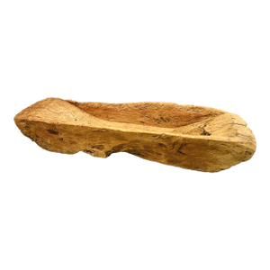 Late 19th Century Hand Carved Wooden Trough