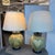 Late 20th Century Botanical Ceramic Ginger Jar Table Lamps - a Pair For Sale - Image 4 of 12