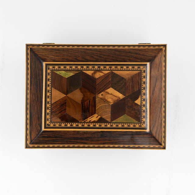 Regency Rosewood Specimen Box on Gilt Lion Paw Feet Circa 1810 For Sale - Image 14 of 16