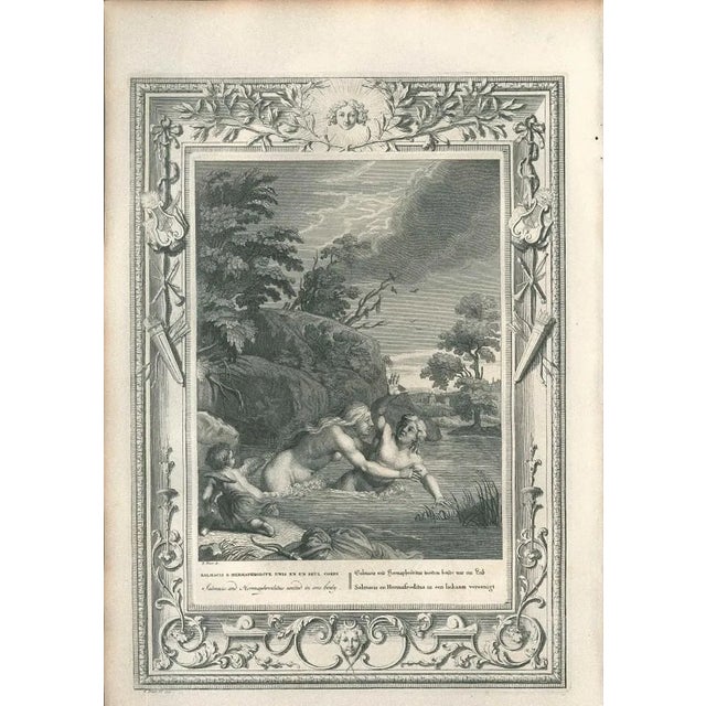 Salmacis et Hermaphrodite - Original Etching by Bernard Picart - 1742 1742 For Sale