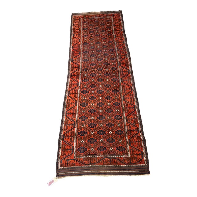 Early 20th Century Persian Baluch Tribal Runner Rug For Sale