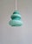 Space Age Pendant Light in Blue-Green Opaline Glass, 1960s For Sale - Image 9 of 13