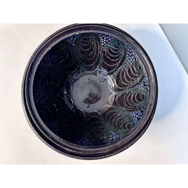 1960s Large Studio Ceramic Art Bowls with Modernist Decor, Germany, 1960s, Set of 2 For Sale - Image 5 of 18