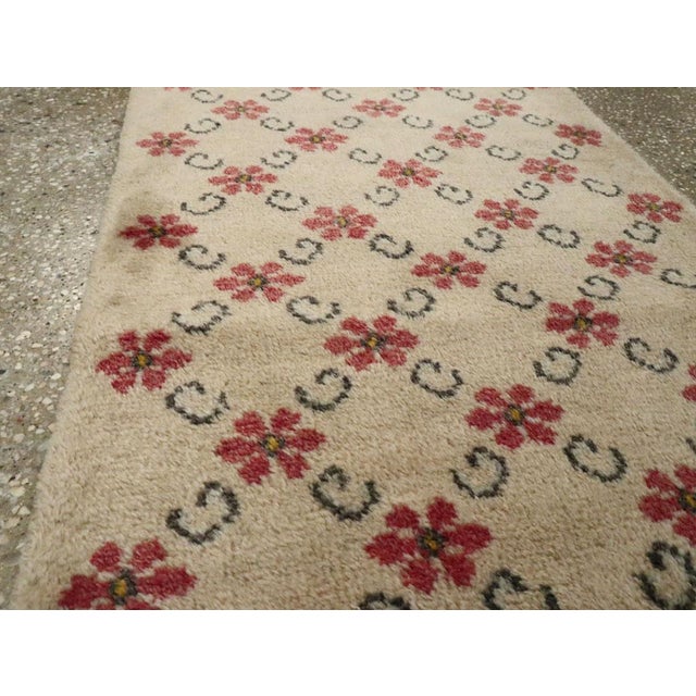 Rustic Galerie Shabab Collection Mid-20th Century Turkish Anatolian Runner For Sale - Image 3 of 8
