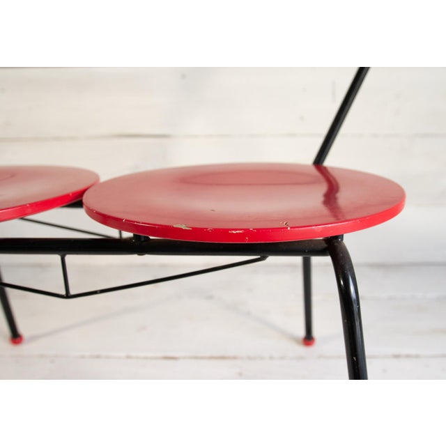 Space Age Double Seat Bench, 1960s For Sale - Image 10 of 18