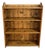 Antique Rustic Pine Open Bookcase With Plank Back For Sale