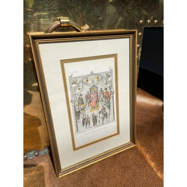 French Antique Book Plate Engraving- 1816- King Charles II, The Bald, & Holy Roman Emporer For Sale - Image 3 of 10