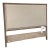 Queen Size Pottery Barn Toulouse Wood + Fabric Headboard For Sale
