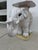 Hollywood Regency Hollywood Regency Italian Glazed Terracotta Elephant Garden Stool or Side Table For Sale - Image 3 of 12