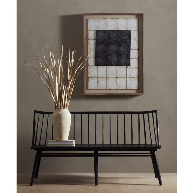 Contemporary Four Hands Lewis Dining Bench - Black Oak For Sale - Image 3 of 12